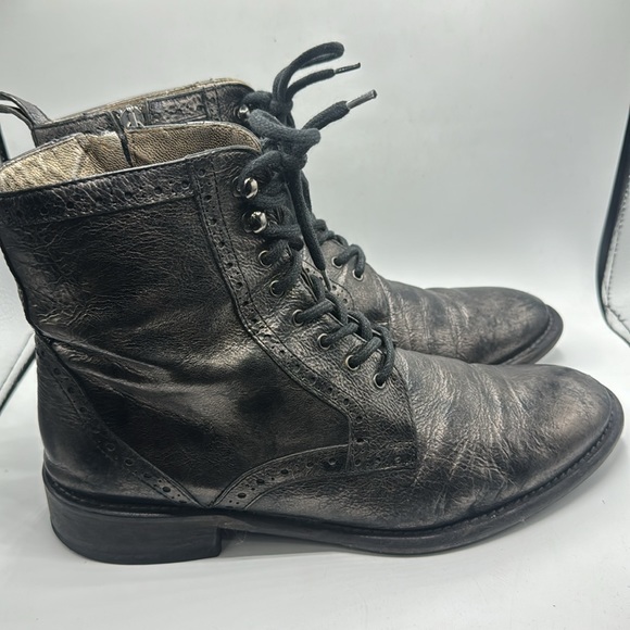 Johnston & Murphy Combat Boots Metallic - Picture 2 of 10